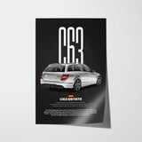C63 AMG Estate Car Poster