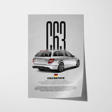 C63 AMG Estate Car Poster
