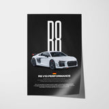 R8 V10 Performance Car Poster