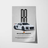 R8 V10 Performance Car Poster