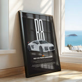 R8 V10 Performance Car Poster