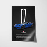 Corvette C7 ZR1 Car Poster