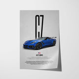 Corvette C7 ZR1 Car Poster