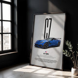 Corvette C7 ZR1 Car Poster