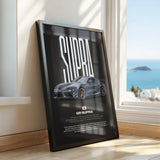 GR Supra Car Poster