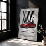 Vanquish Zagato Shooting Brake Car Poster