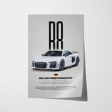 R8 V10 Performance Car Poster