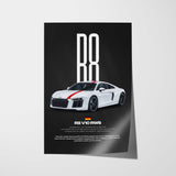 R8 V10 RWS Car Poster