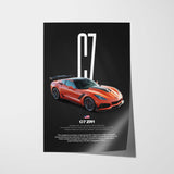 Corvette C7 ZR1 Car Poster