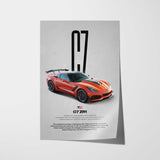 Corvette C7 ZR1 Car Poster