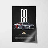 R8 V10 Type 4S Car Poster