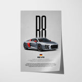 R8 V10 Type 4S Car Poster