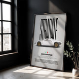 33 Stradale Car Poster