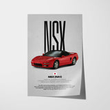 NSX NA1 Car Poster