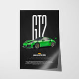 911 991 GT2 RS Car Poster