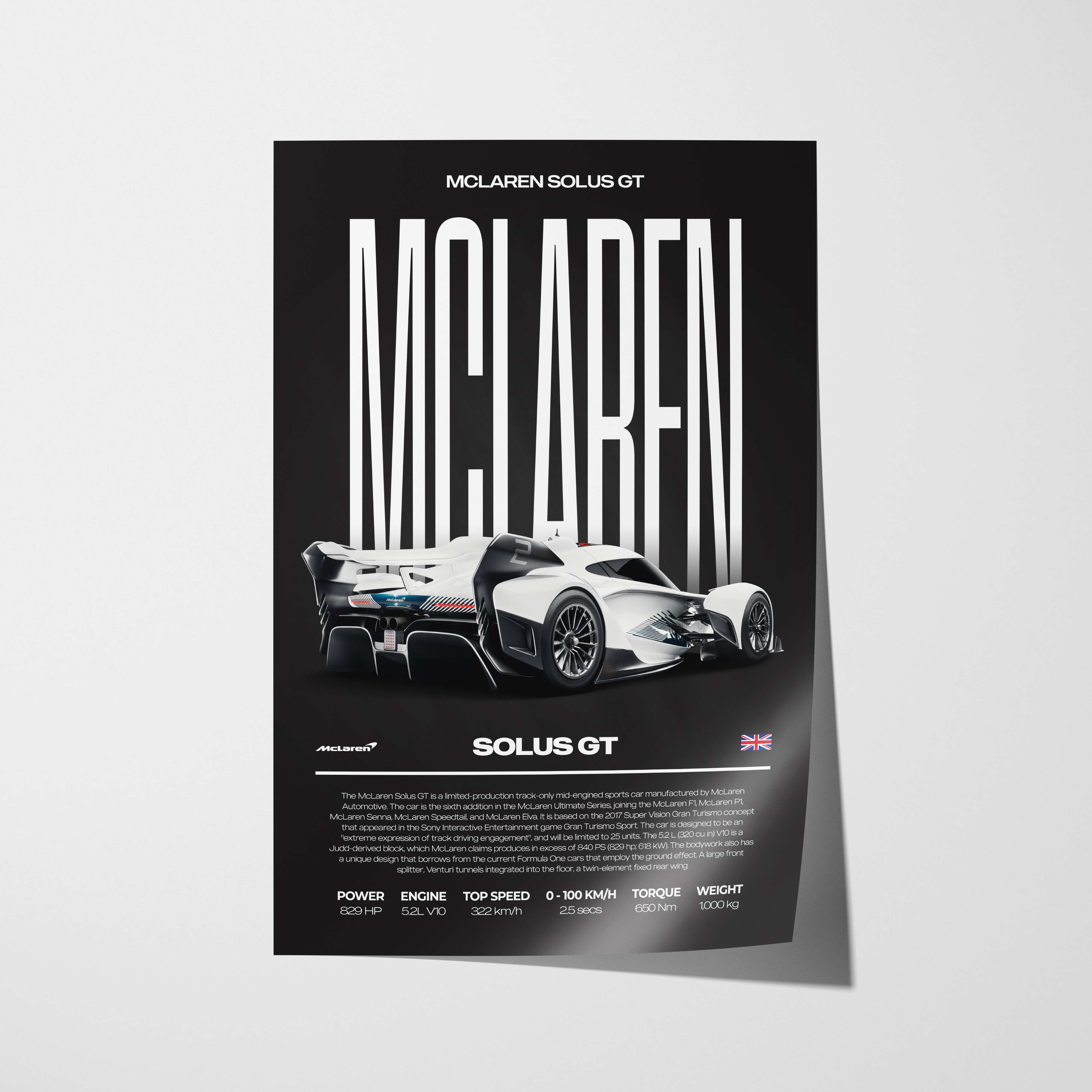 McLaren Solus GT Poster