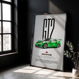 911 991 GT2 RS Car Poster