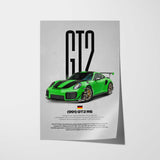 911 991 GT2 RS Car Poster