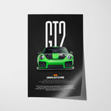 911 991 GT2 RS Car Poster