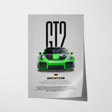 911 991 GT2 RS Car Poster