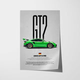 911 991 GT2 RS Car Poster