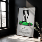 911 991 GT2 RS Car Poster