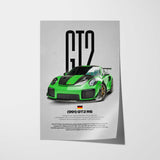 911 991 GT2 RS Car Poster