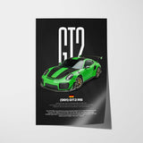 911 991 GT2 RS Car Poster