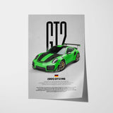 911 991 GT2 RS Car Poster