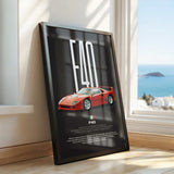F40 Car Poster