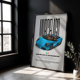 Murciélago LP 640 Roadster Car Poster