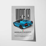 Murciélago LP 640 Roadster Car Poster