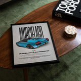 Murciélago LP 640 Roadster Car Poster