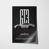 911 992 GT3 RS Car Poster