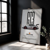 911 992 GT3 RS Car Poster