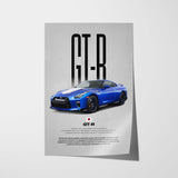 GT-R Car Poster