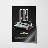 911 992 GT3 RS Car Poster