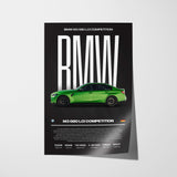 BMW M3 G80 LCI Competition Poster