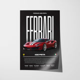 Ferrari 488 Pista Poster