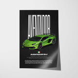 Aventador SVJ Car Poster