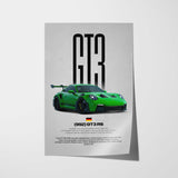 911 992 GT3 RS Car Poster