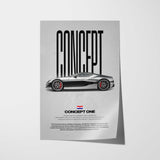 Concept One Car Poster