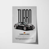 911 Turbo 3.6 (964) Car Poster