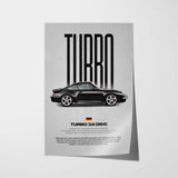 911 Turbo 3.6 (964) Car Poster