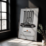 911 Turbo 3.6 (964) Car Poster