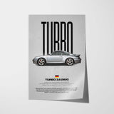 911 Turbo 3.6 (964) Car Poster