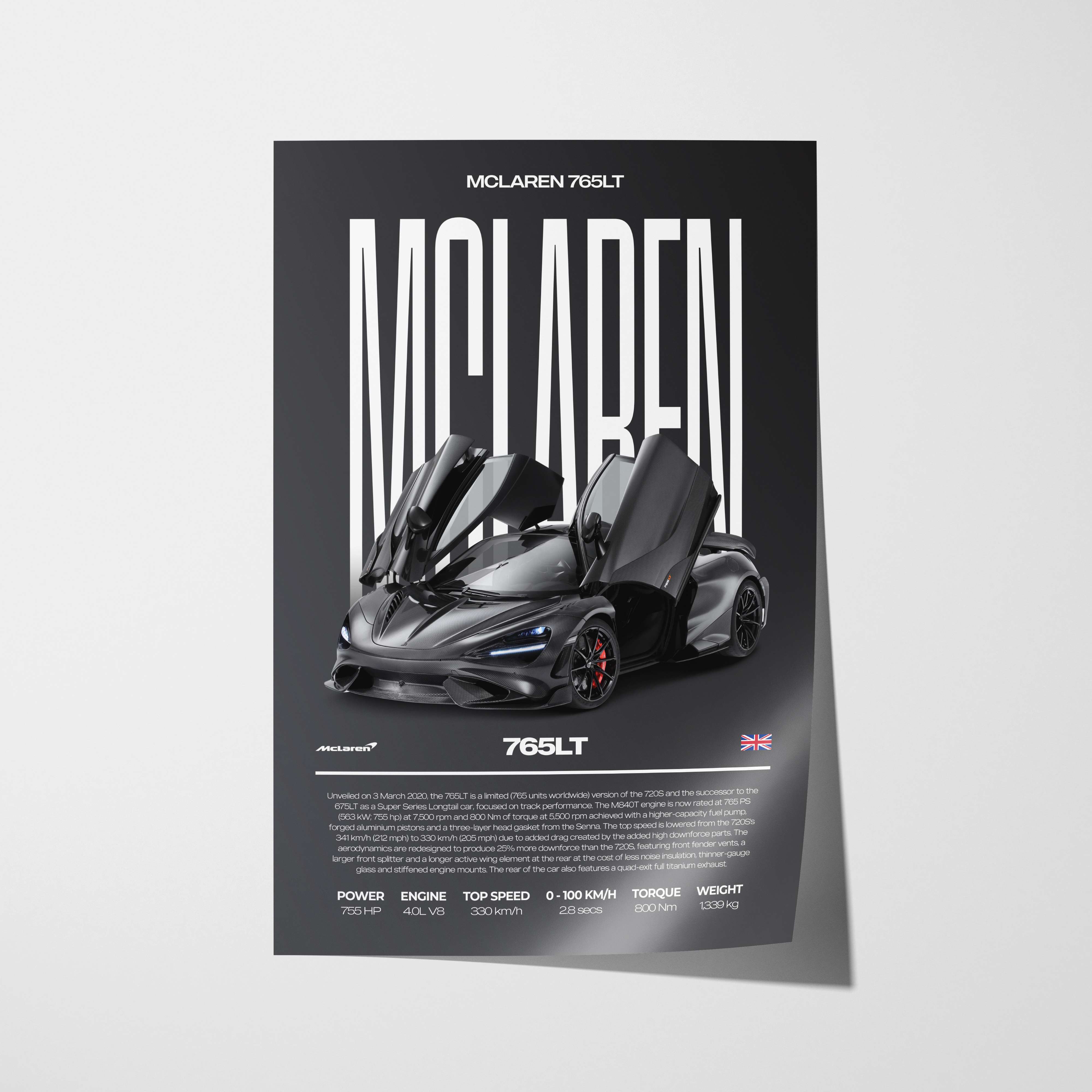 McLaren 765LT Poster