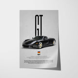 Carrera GT Car Poster