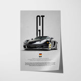 Carrera GT Car Poster