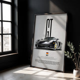 Carrera GT Car Poster